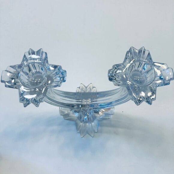 Mikasa Harlow 2 Arm Candelabra Austria Crystal Candlestick Holder - Picture 3 of 7